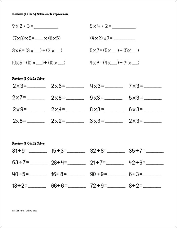8th Grade Math Worksheets Online