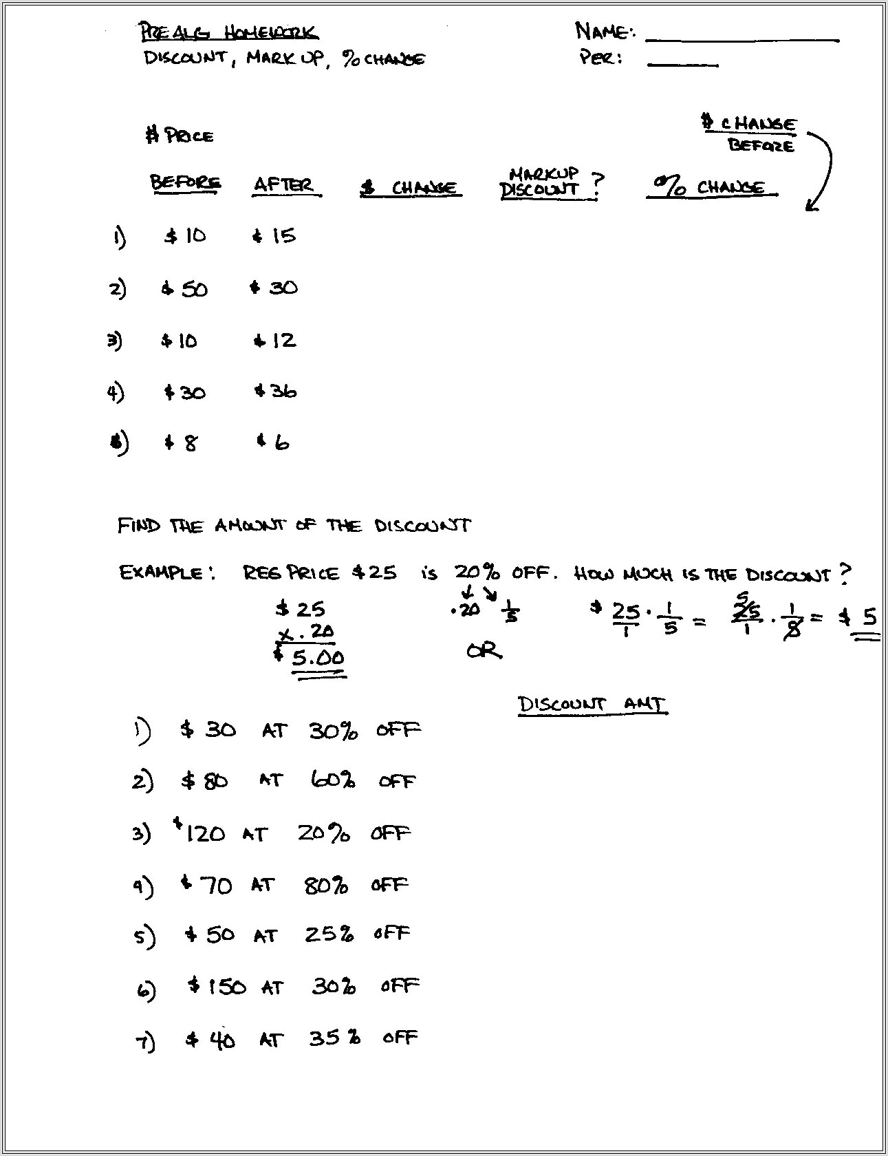 8th Grade Math Worksheets Pre Algebra