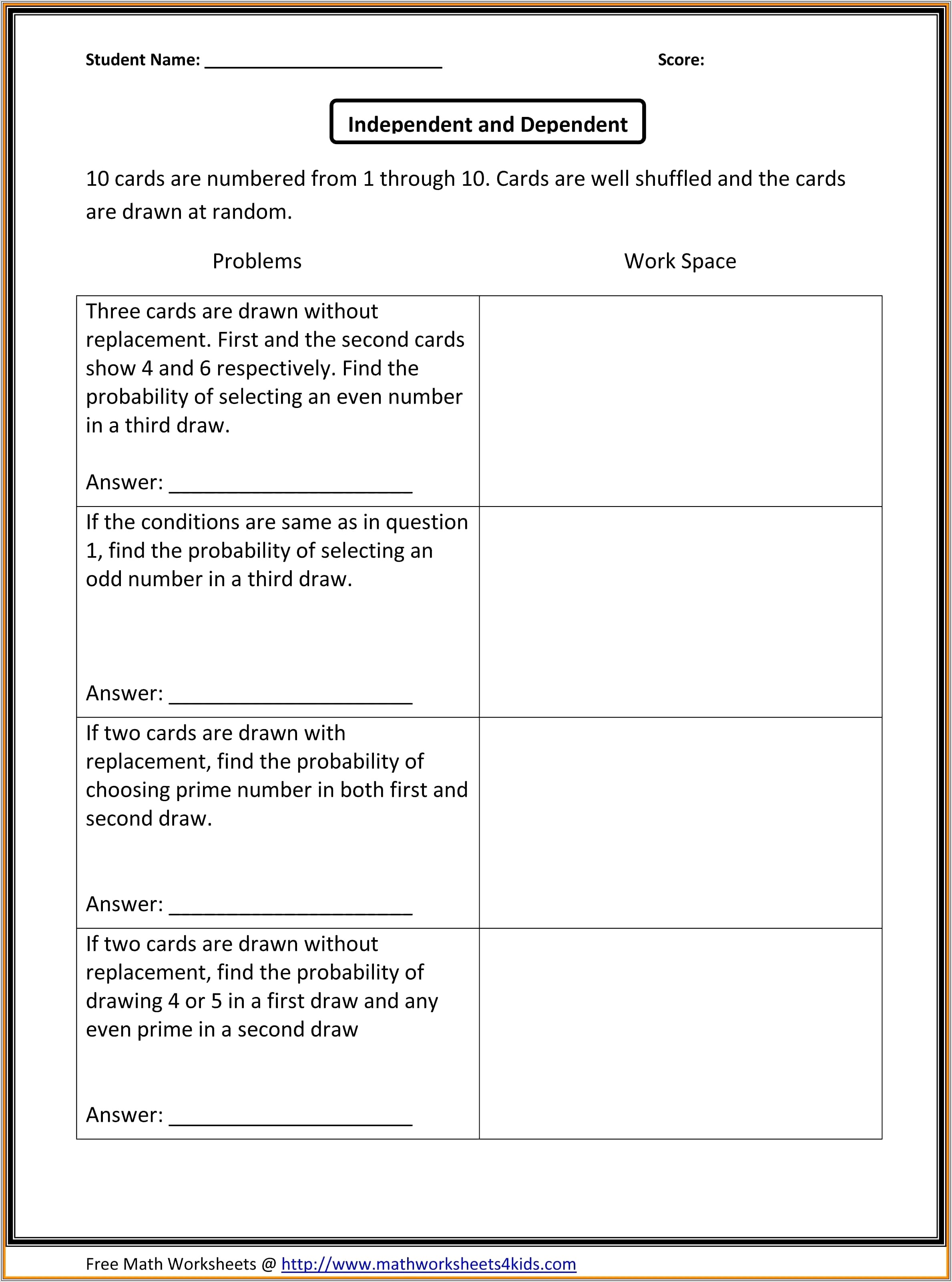 8th Grade Math Worksheets With Answers