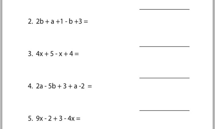 8th Grade Worksheets For Math