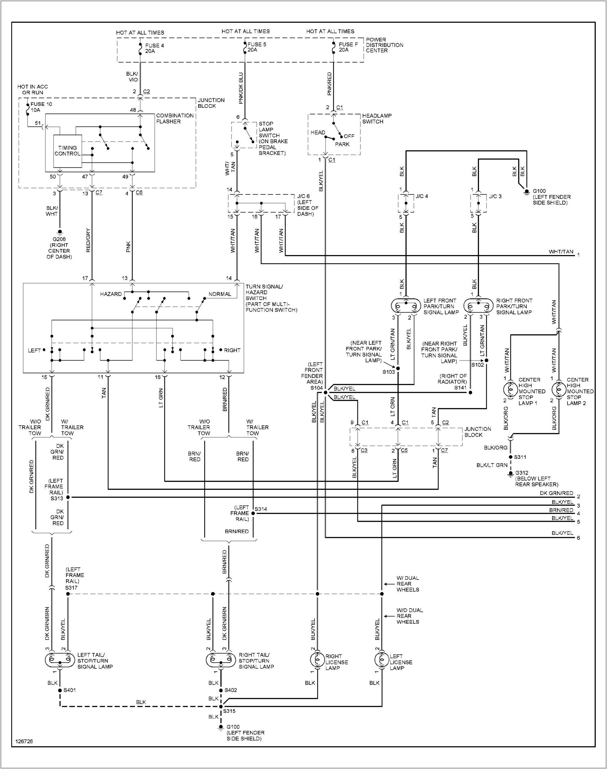 97 Dodge Ram Headlight Switch Wiring Diagram