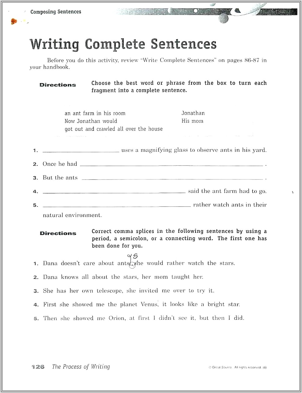 9th Grade English Grammar Worksheets