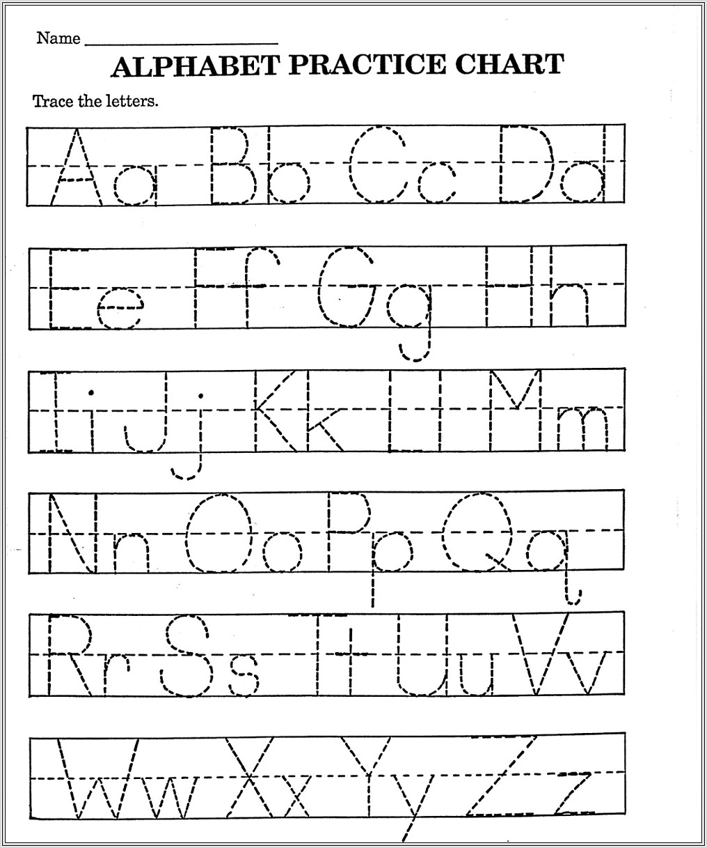 Abc Worksheet For Kindergarten
