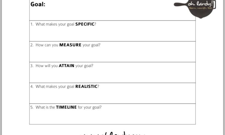 Academic Goal Setting Worksheet