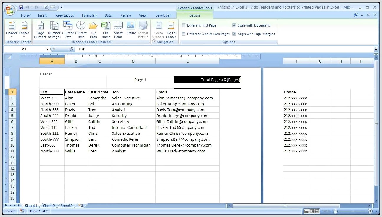 Adding A New Worksheet In Excel 2007