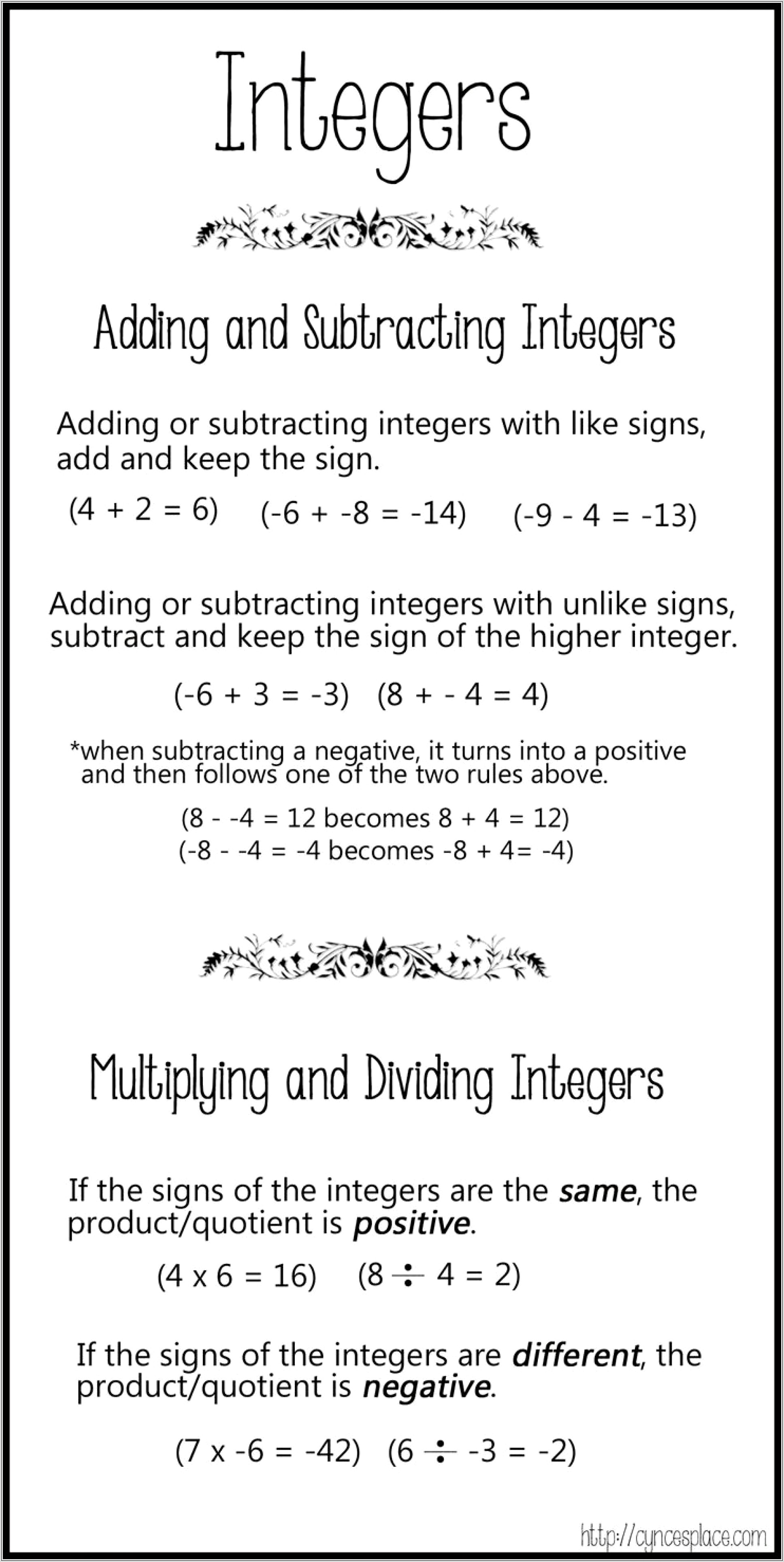 Adding Negative Numbers Worksheet Tes