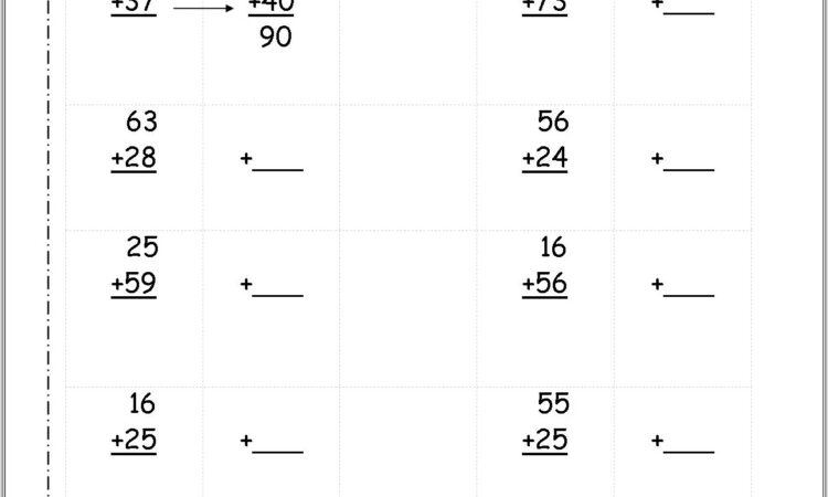 Adding Subtracting Whole Numbers Worksheets Grade 5