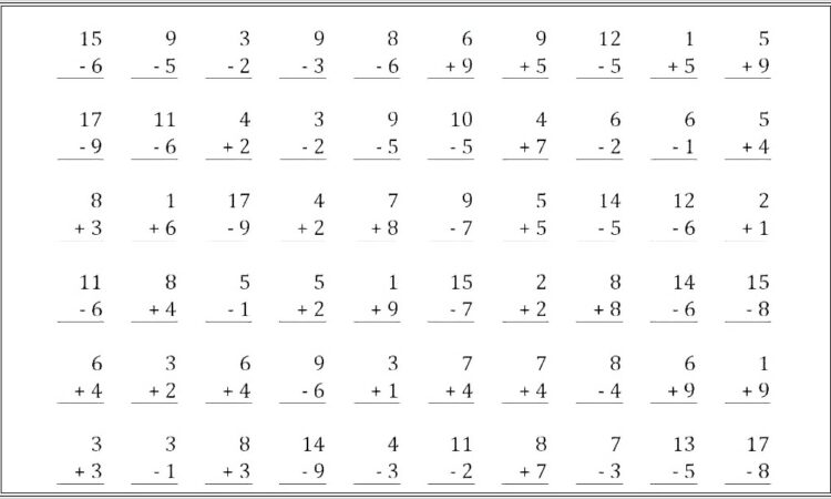 Addition Of Mixed Numbers Worksheet