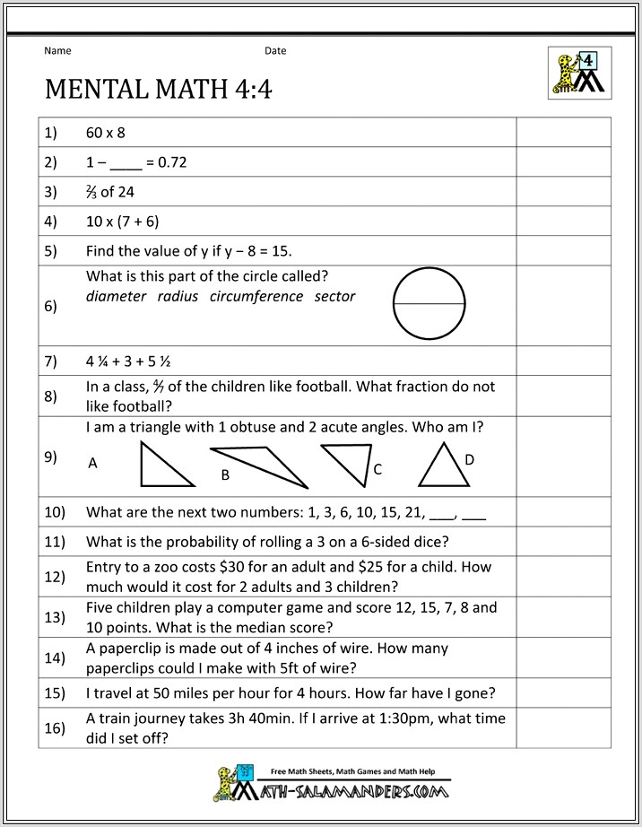 Addition Worksheet Grade K