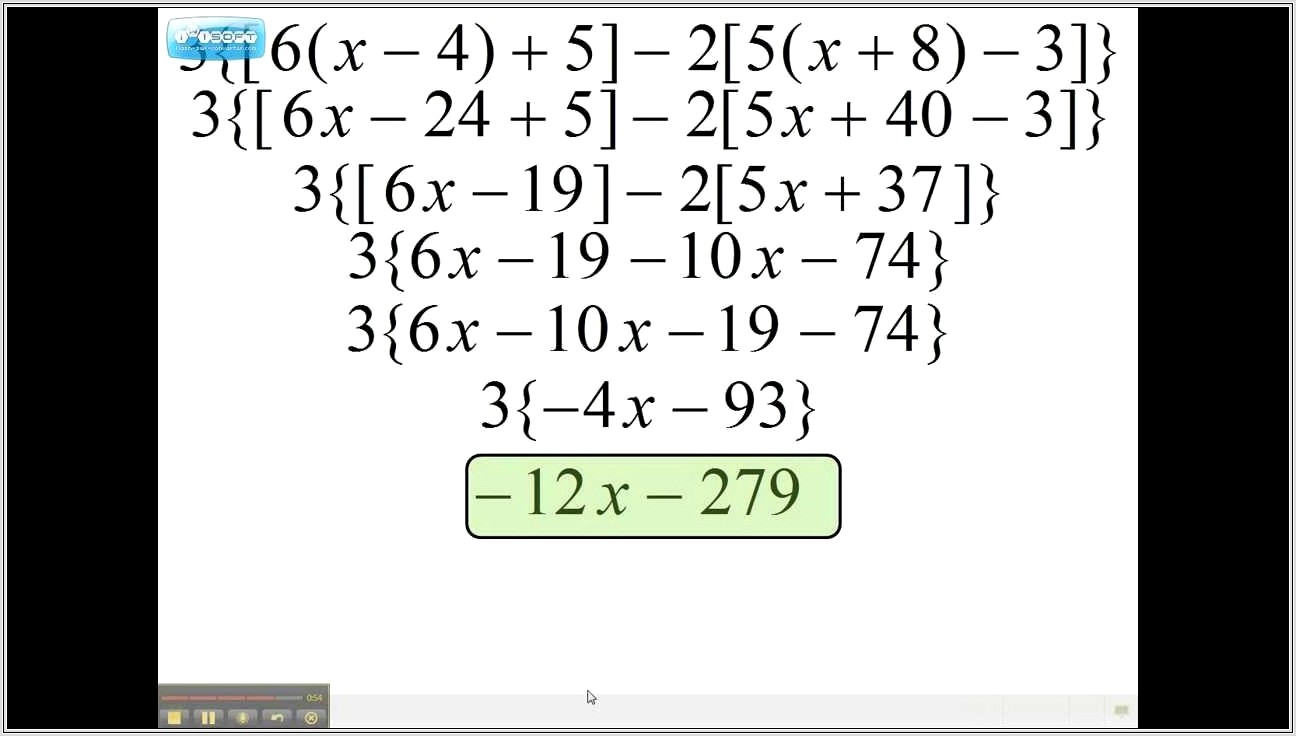 Advanced Order Of Operations Worksheet Answer Key