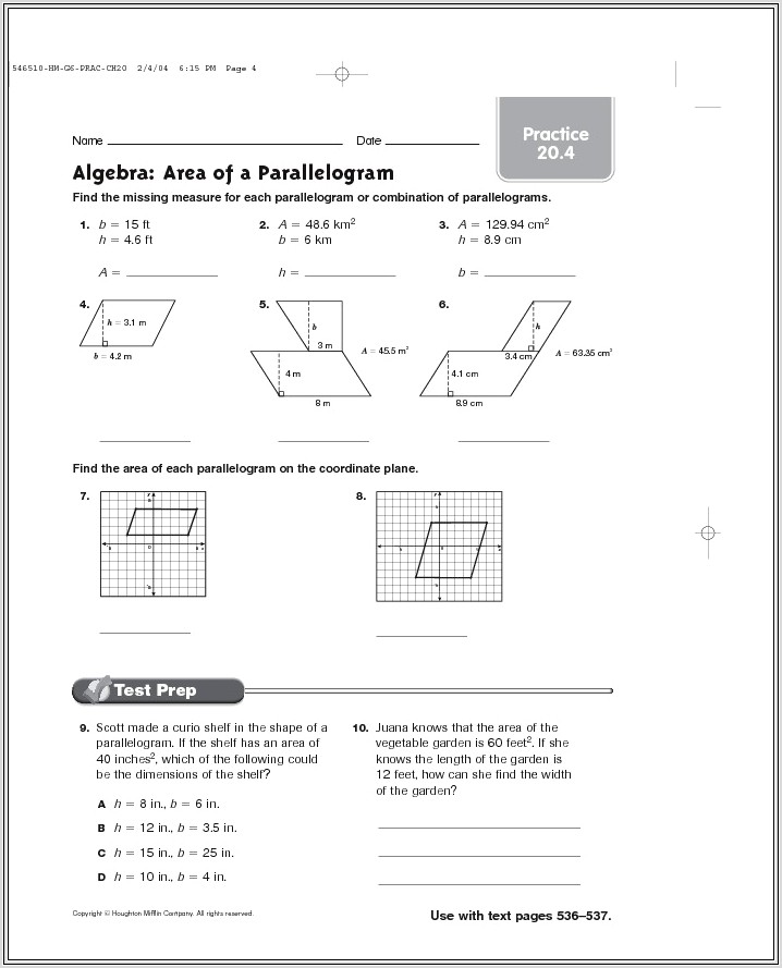 Algebra Worksheet For 7th Grade