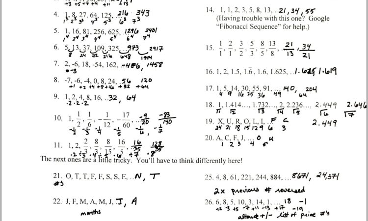 Algebra Worksheets Quadratic Equations