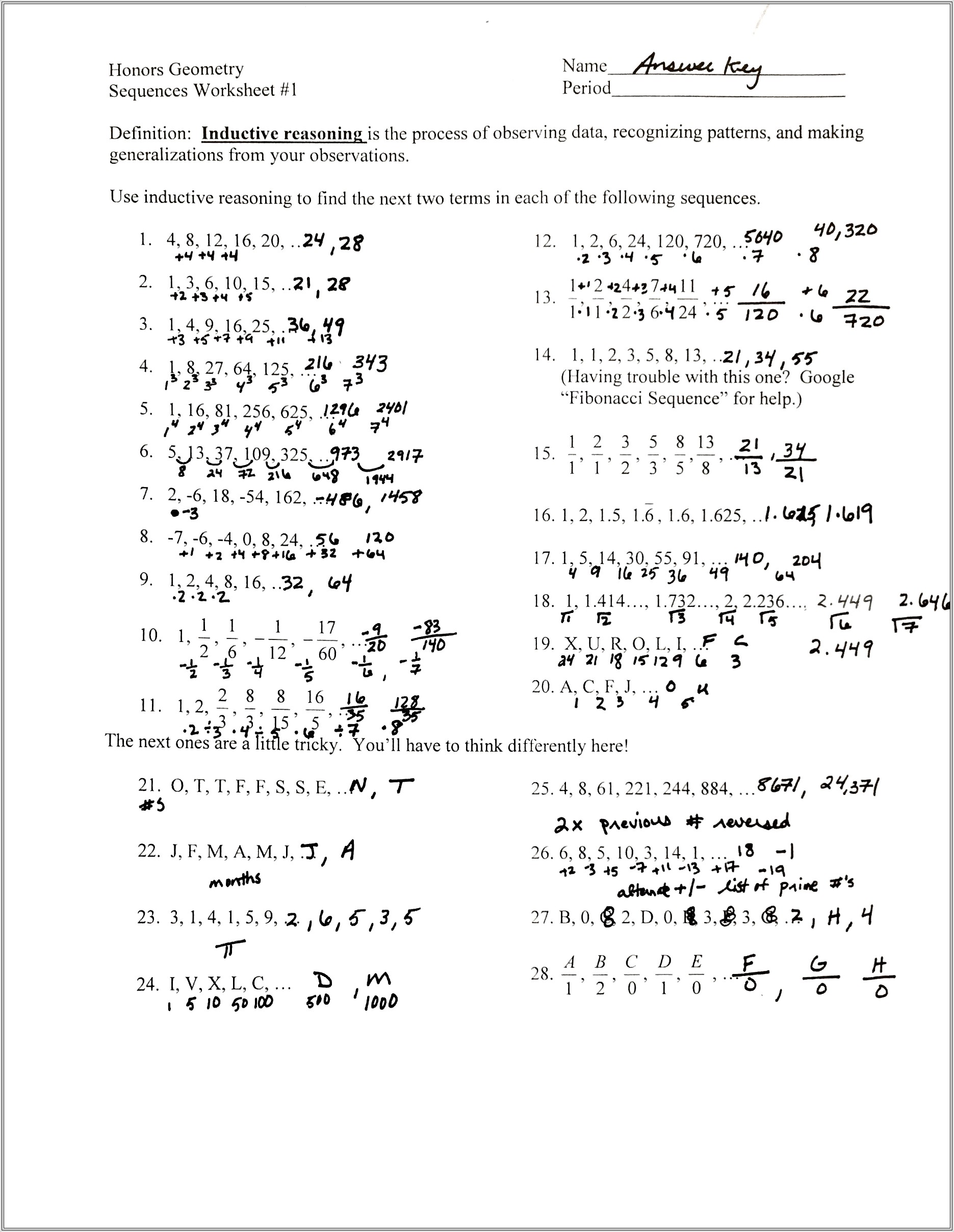 Algebra Worksheets Quadratic Equations