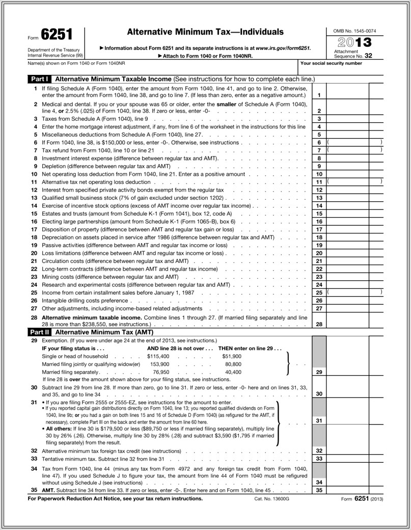 Alternative Tax Nol Worksheet