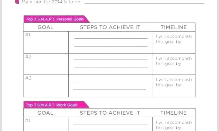 Annual Goal Setting Worksheet