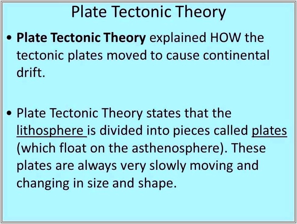 Answers To Plate Tectonics Worksheet