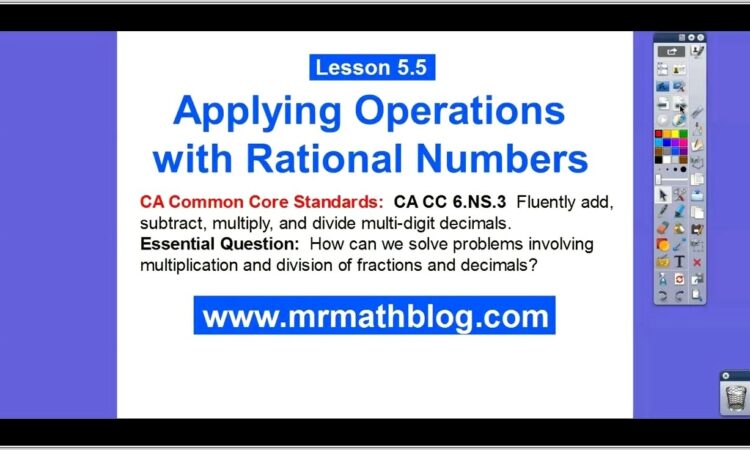 Applying Rational Numbers Worksheet Answers