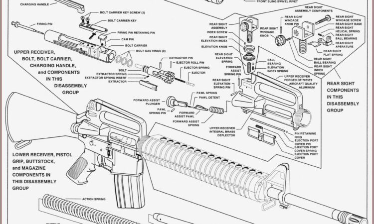 Ar 15 Exploded Diagram Poster