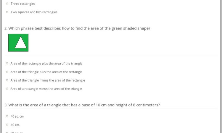 Area Of Irregular Shapes Worksheet