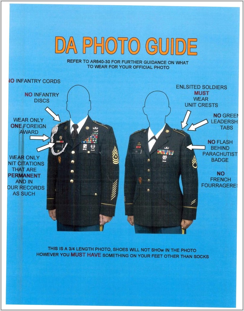 Army Asu Measurements Diagram