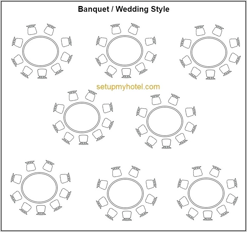 Banquet Table Setup Diagram