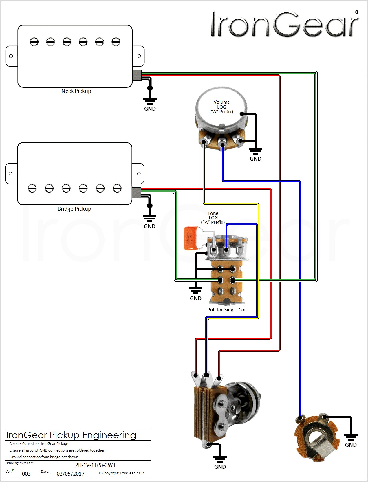 Basic Electric Guitar Wiring Diagram