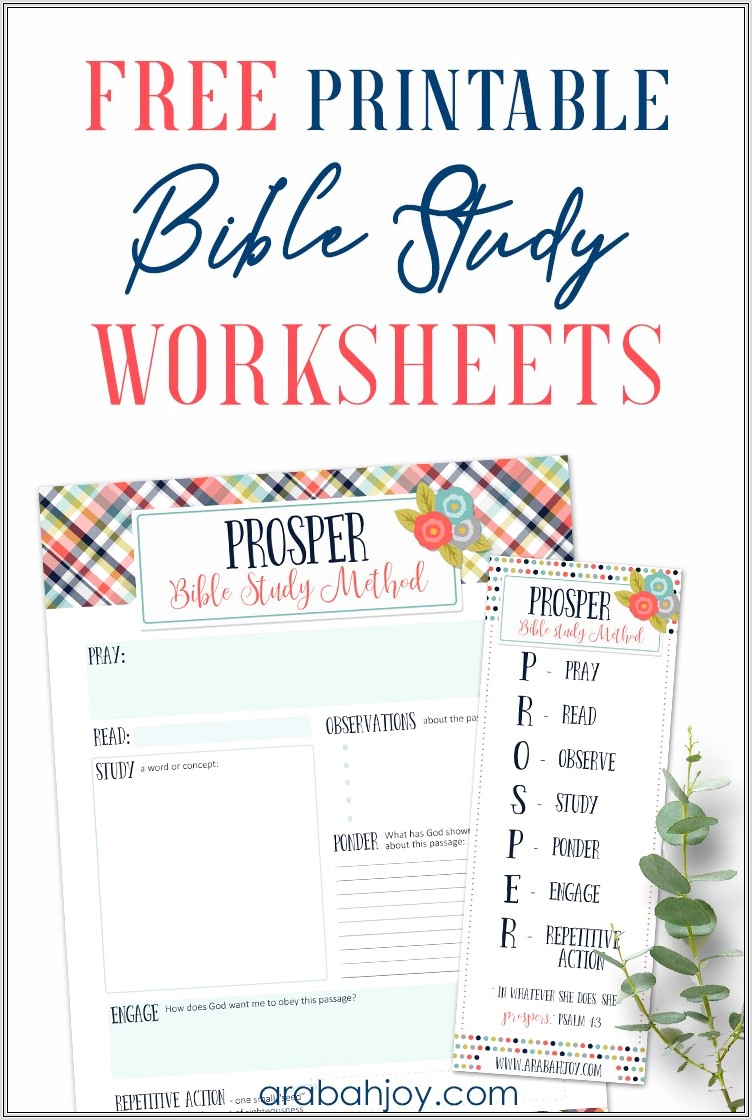 Biblical Goal Setting Worksheet