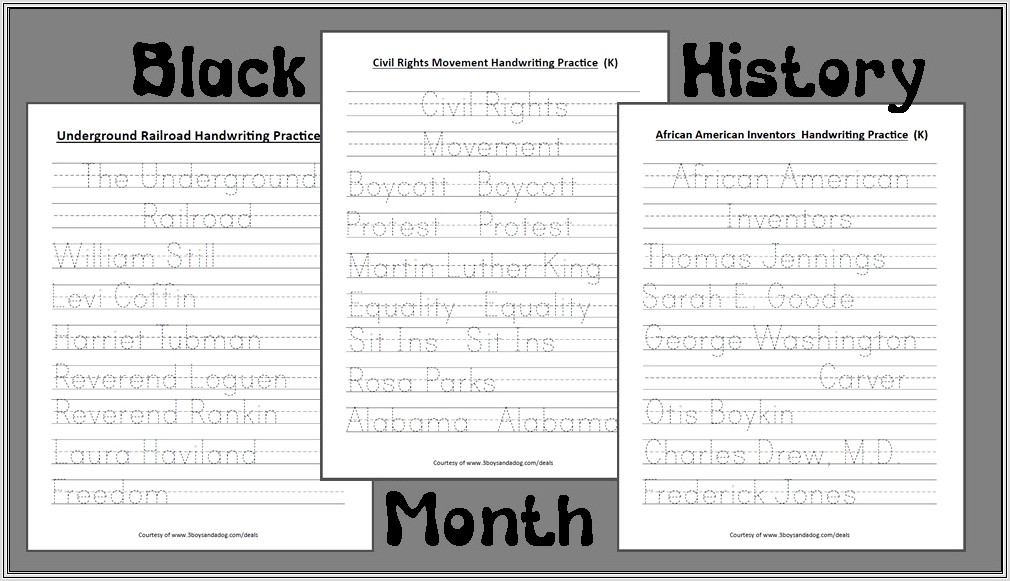 Black History Month Kindergarten Activities