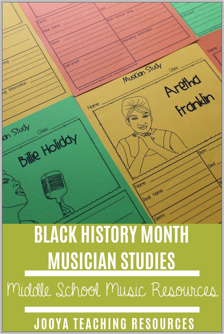 Black History Month Lessons Middle School