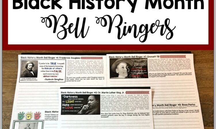 Black History Month Printables For Middle School