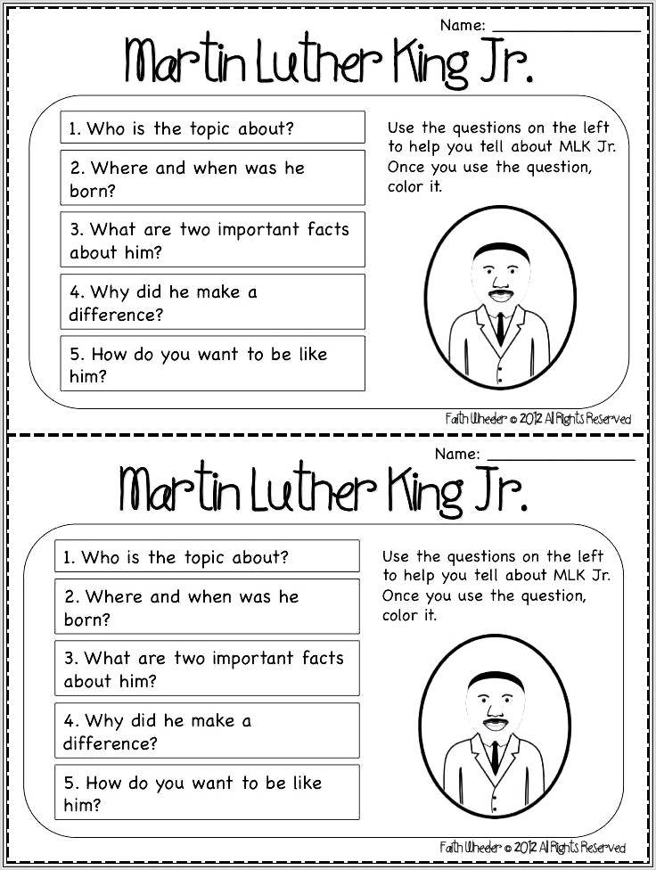 Black History Month Worksheets Grade 5