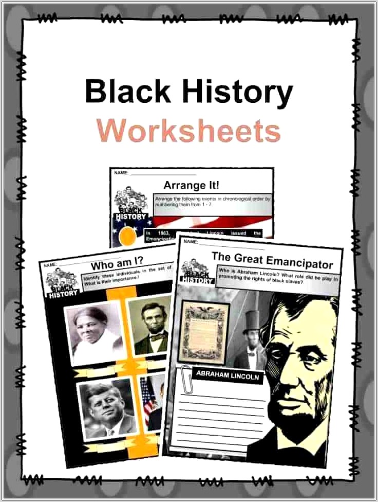 Black History Month Writing Worksheets