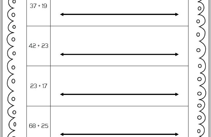 Blank Negative Number Line Worksheets