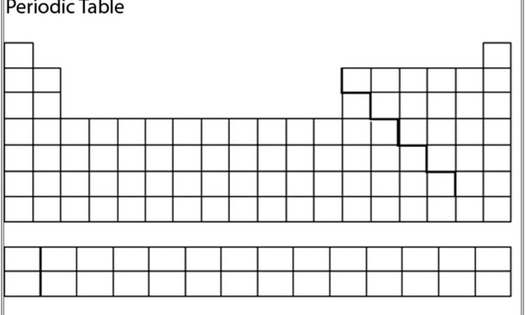 Blank Periodic Table Worksheet Excel