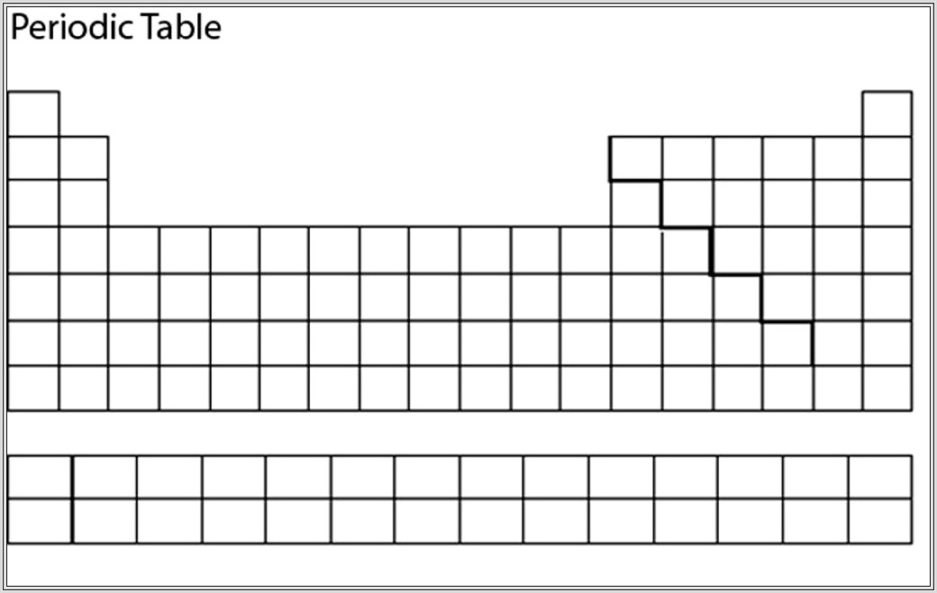 Blank Periodic Table Worksheet Excel