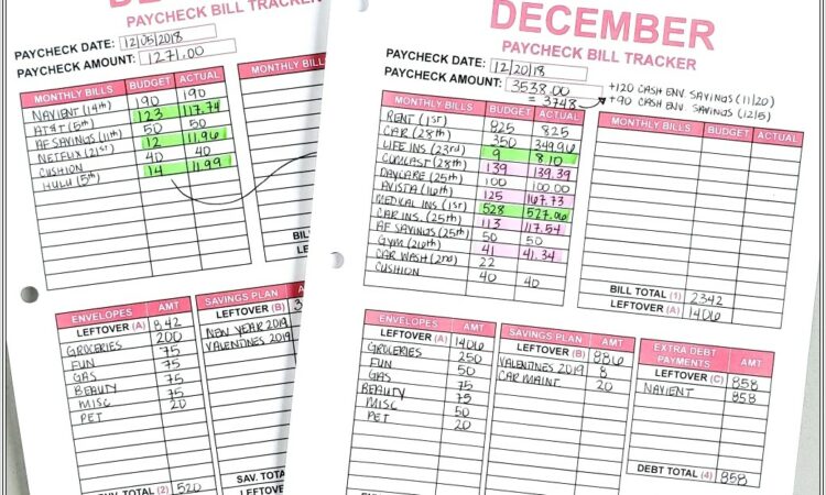 Budget Worksheet Washington Post