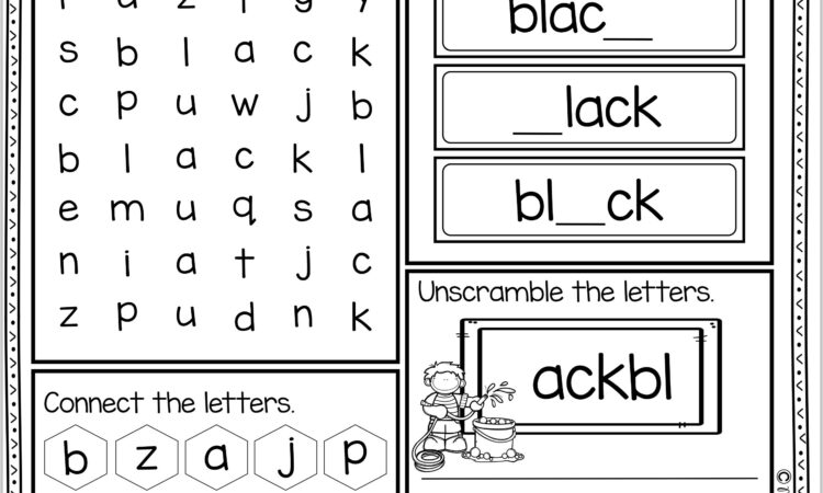 Can Sight Word Worksheet