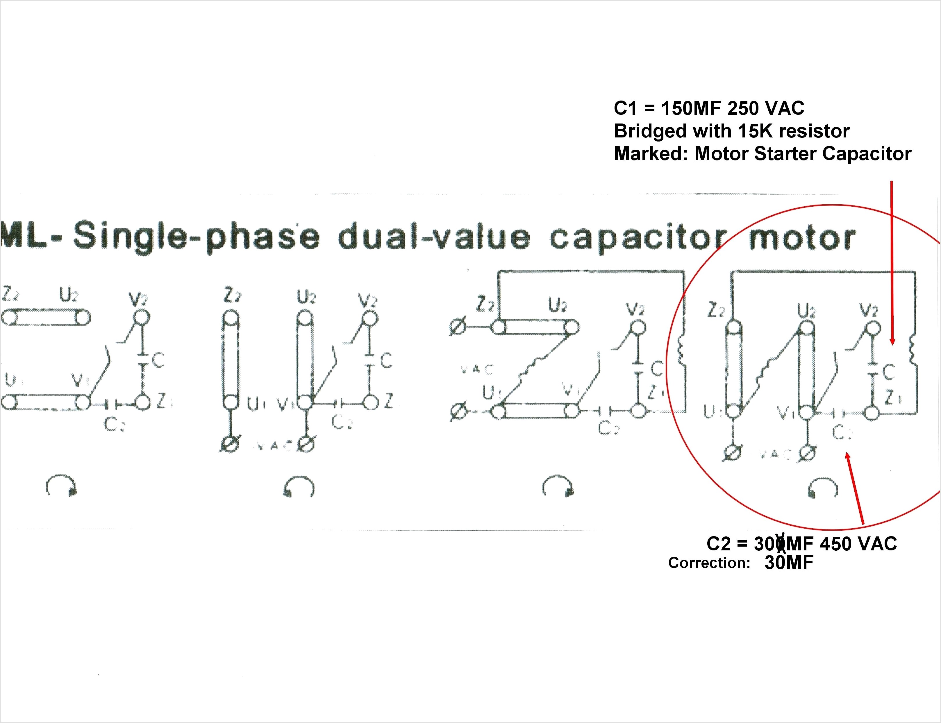 Capacitor Start Capacitor Run Motor Wiring Diagram