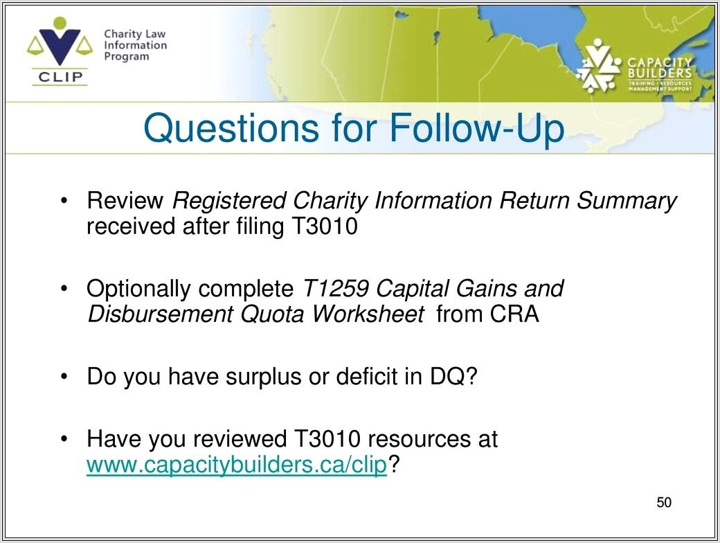 Capital Gains And Disbursement Quota Worksheet