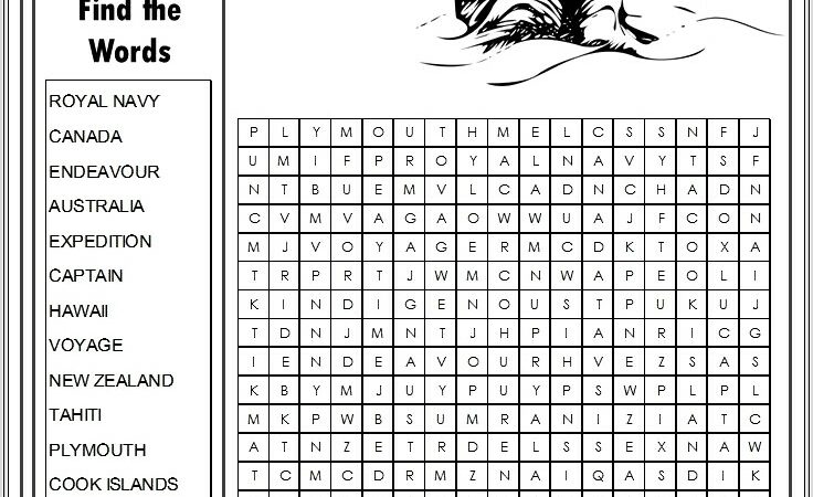 Captain Cook Timeline Worksheet