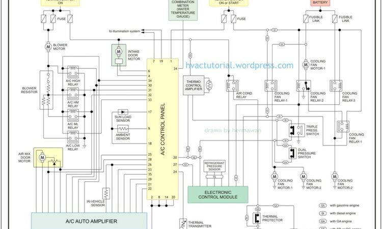 Car Aircon Electrical Wiring Diagram