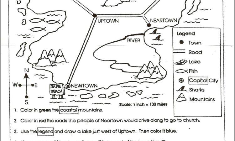 Cardinal Directions Worksheets For 2nd Grade