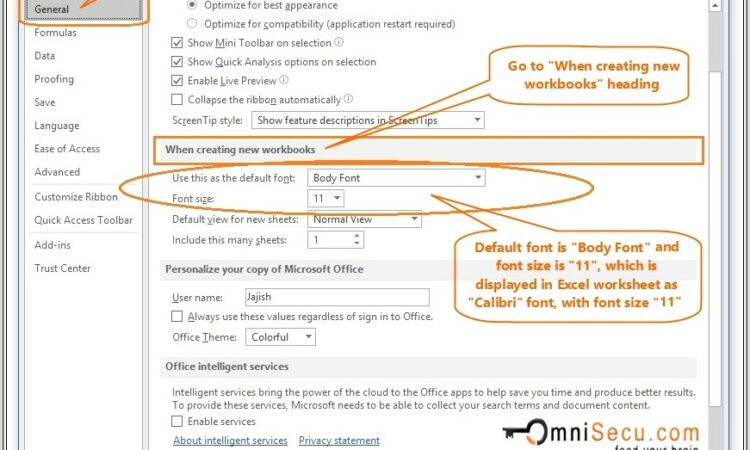 Change All Excel Worksheet Fonts