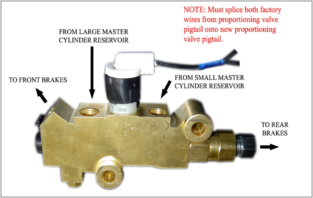 Chevy Proportioning Valve Diagram