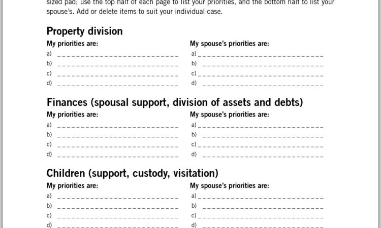 Child Support Worksheet Canada