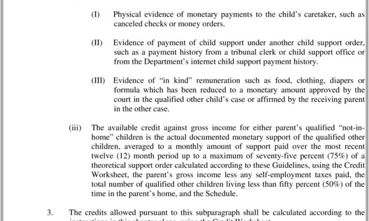 Child Support Worksheet Colorado Springs