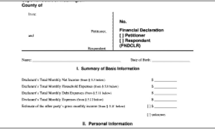 Child Support Worksheet Wa