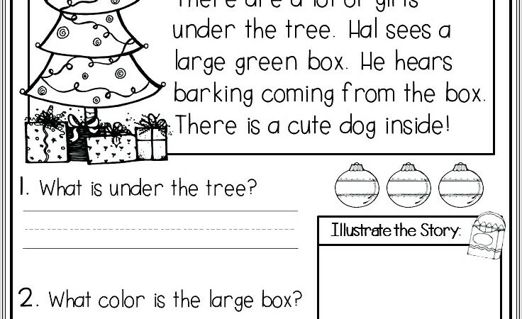 Christmas First Grade Reading Worksheets