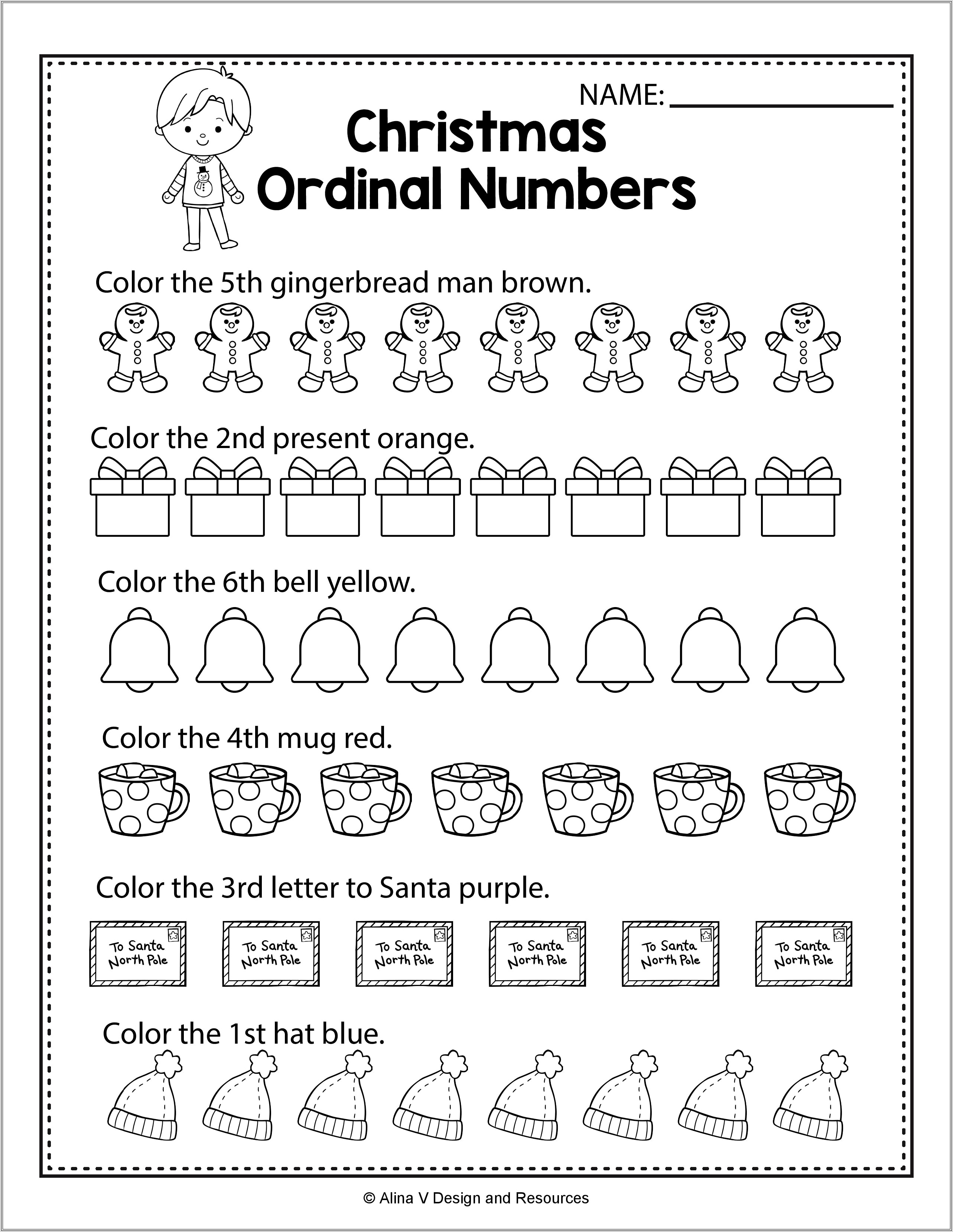 Christmas Math Activities Worksheets