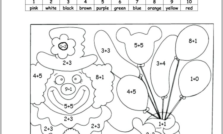 Christmas Math Code Worksheet